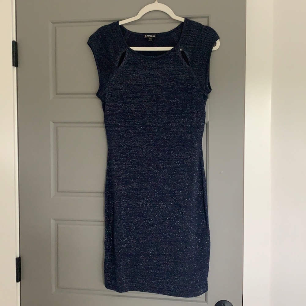 Express navy blue dress